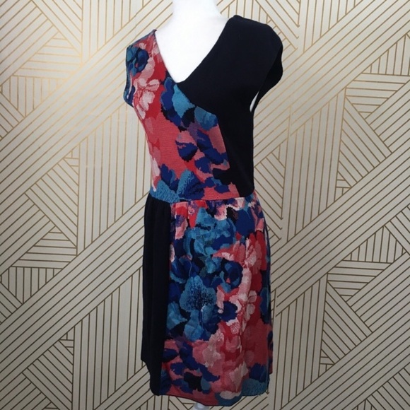 Anthropologie Leifsdottier silk cotton blend abstract floral sweater M - Picture 6 of 12